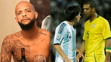 Lionel Messi: Felipe Melo confesó que en la selección de Brasil se rotaban para darle patadas al ’10′