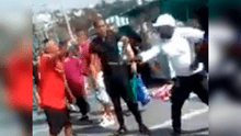 Dos comerciantes se enfrentan a cuchillazos en la vía pública [VIDEO]