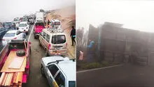 Se registra accidente de tránsito en variante de Pasamayo [VIDEO]