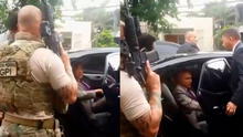 Momento exacto de la captura al expresidente Michel Temer por la Policía Federal de Brasil