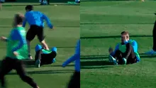 Boca Juniors: De Rossi fue a disputar un balón y casi le pisan la cabeza [VIDEO]