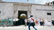 Protestas de casinos, músicos y plantón policial en Arequipa