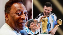 Pelé contento con Argentina y Messi por ganar el Mundial: “Diego está sonriendo ahora”