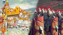 ¿En que fue superior el poderoso Tahuantinsuyo al Imperio romano y en qué se parecían?