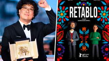 Spirit Awards: director de Retablo y Parasite posan con retablo ayacuchano