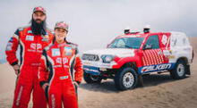 Fernanda Kanno y Alonso Carrillo detienen su ruta para ayudar a motero perdido en Dakar 2020 