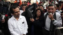 Congresistas del Frente Amplio se enfrentaron a la Policía tras detención de mineros