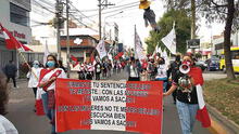 Arequipa: militares retirados y mujeres marchan contra terrorismo