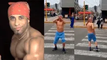 Chico semidesnudo paraliza el tránsito realizando baile de Ricardo Milos [VIDEO]