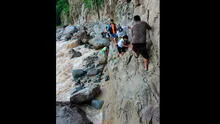 Huaicos en Perú: pobladores de Incahuasi arriesgan sus vidas para buscar alimentos y medicinas [VIDEO]