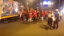 ‘Torcida’ de Flamengo armó la fiesta en calles de Lima tras conseguir la Copa Libertadores
