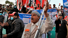 Mueren al menos 2 personas en protestas por condena de prisión de un activista iraquí