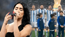 Así fue la presentación de Lali Espósito al cantar el himno nacional de Argentina en Qatar 2022