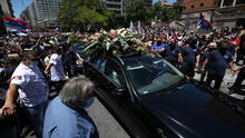 El multitudinario cortejo fúnebre de Tabaré Vázquez, expresidente uruguayo