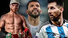 De amenazar a Messi a felicitar a Argentina: ‘Canelo’ Álvarez manda saludos y ‘Kun’ le responde