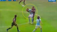 Cristal vs. Universitario: Emanuel Herrera recibió dura patada en la cara por Federico Alonso