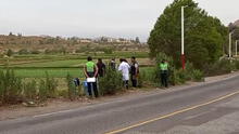Hallan cadáver de mujer en un canal de riego en Arequipa