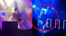Nicky Jam canta sentado por fuerte lesión en el pie [VIDEO]