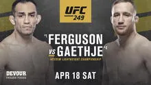¡Confirmado! Ferguson vs. Gaethje será el evento estelar de UFC 249