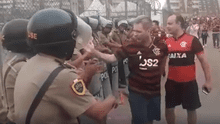 “¡Viva Perú!”: Hinchas de Flamengo agradecen a la Policía tras final de la Copa Libertadores [VIDEO]