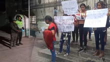 Con protesta piden no liberar a sujeto acusado de feminicidio en Arequipa
