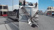 Antena de terminal terrestre de Chimbote se desplomó y pudo causar una tragedia