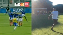 Roberto Carlos repite histórico gol de tiro libre que le hizo a Francia a sus 46 años [VIDEO]