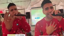 ¡Como nunca lo viste! Radamel Falcao recibió la Navidad a puro karaoke