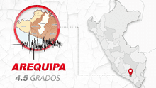 Temblor de magnitud 4.5 remeció Arequipa esta mañana  