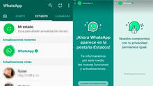 WhatsApp publicará estados para informar a usuarios sobre sus actualizaciones