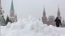 “Nevada apocalíptica”: Moscú queda sepultada bajo 56 centímetros de nieve 