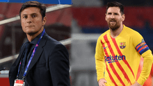 Javier Zanetti sobre Lionel Messi: “Seguirá en el Barcelona”