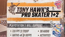 PS5: Tony Hawk’s Pro Skater 1+2 alcanzará los 120 FPS pero solo en Full HD