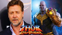 Thor 4: Russell Crowe podría parodiar a Thanos en Love & thunder de Marvel
