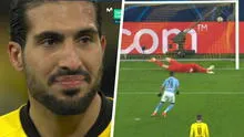 Dortmund vs Manchester City: Mahrez anotó de penal el 1-1 en Champions League