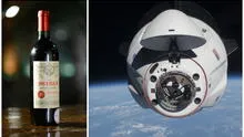 Botella de vino añejada en el espacio podría costar un millón de dólares
