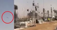 Un avión de combate se estrella en pleno desfile militar en Libia