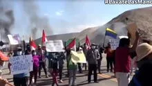 Ica: bloquean Panamericana Sur por postura del Congreso ante la Batalla de Changuillo