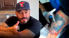 Lupillo Rivera se tatúa sobre el rostro de Belinda: “Lo hago por respeto a mi prometida”
