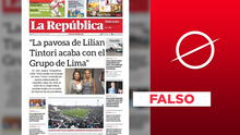 Es falsa la portada de La República sobre opositora venezolana Lilian Tintori