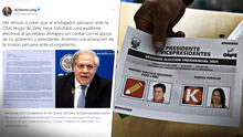 Solicitan a delegación peruana ante la OEA aclarar supuesto pedido de auditoría electoral