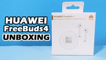 Huawei FreeBuds 4: unboxing de los nuevos auriculares con cancelación activa de ruido