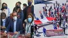 Lourdes Flores, Jorge del Castillo y Juan Sheput fueron recibidos con protestas en Arequipa