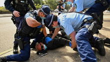 Cientos de manifestantes australianos fueron detenidos en protestas anticonfinamiento