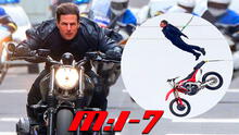 Misión Imposible 7: Tom Cruise entrenó haciendo saltos en motos y paracaídas