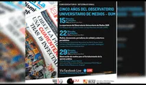 Observatorio Universitario de Medios organiza evento internacional por sus cinco años de creación