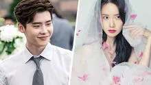 Lee Jong Suk y Yoona filman escena de boda para drama Big mouth