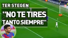 FC Barcelona: el enojo de Ter Stegen con Piqué en el gol de Lewandowski