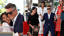 Yalitza Aparicio y Alejandro Sanz deslumbraron en el Paseo de la Fama de Hollywood