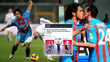“Enloqueció a la Serie A”: en Europa recuerdan el beso del ‘Loco’ Vargas en el Catania